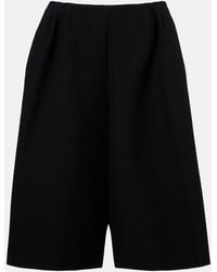 The Row - Fauna Virgin Wool Bermuda Shorts - Lyst