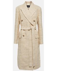 JOSEPH - Cotton And Linen-blend Tweed Coat - Lyst