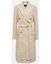 JOSEPH - Abrigo De Tweed Mezcla De Lino Y Algodon - Lyst