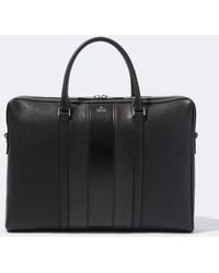 Gucci - Web Trademark Medium Leather Briefcase - Lyst