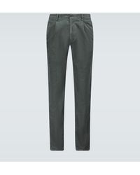 Incotex Corduroy Pleated Trousers - Multicolour