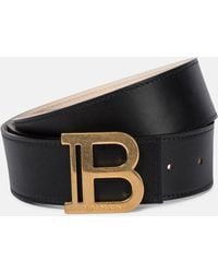 Balmain - Cinturón B-Belt de piel - Lyst