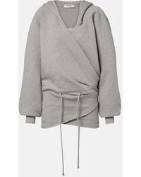 The Attico - Cotton Jersey Sweatshirt Dress - Lyst