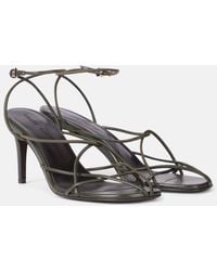 KHAITE - Loulou 75 Leather Sandals - Lyst