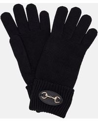 Gucci - Gants Horsebit En Laine - Lyst