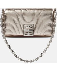 Givenchy - 4g Soft Micro Metallic Leather Shoulder Bag - Lyst
