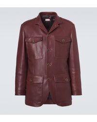 Brunello Cucinelli - Leather Field Jacket - Lyst