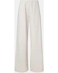Vince - Colette Cotton Twill Wide-Leg Pants - Lyst