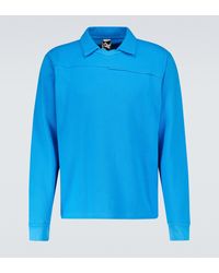GR10K Stock V Long-sleeved Polo Shirt - Blue