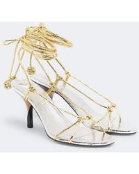 Jacquemus - Tourni Metallic Leather Sandals - Lyst
