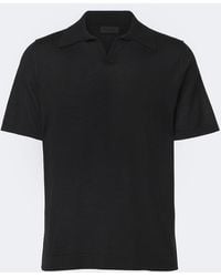 Saman Amel - David Cashmere And Silk Polo Sweater - Lyst
