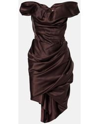 Vivienne Westwood - Nova Cora Asymmetric Satin Minidress - Lyst