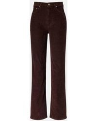 AG Jeans - Jeans Kora A Vita Alta E Gamba Larga - Lyst