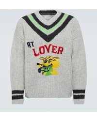 ERL - Pull Brode En Laine Melangee - Lyst