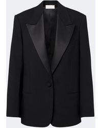 The Row - Jona Wool Tuxedo Jacket - Lyst