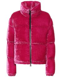 Moncler Piumino Rimac in velluto - Rosa