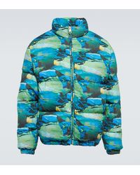 ERL - Quilted Printed Down Jacket - Lyst
