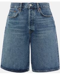Agolde - Risha Low-Rise Denim Bermuda Shorts - Lyst