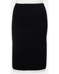 Nina Ricci - Ribbed-Knit Pencil Skirt - Lyst