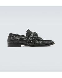 Bottega Veneta - Astaire Leather Loafers - Lyst