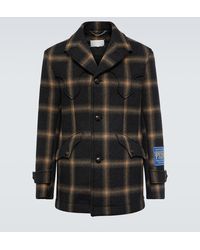 Maison Margiela - X Pendleton abrigo de lana a cuadros - Lyst