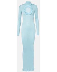 Self-Portrait - X Christopher Kane Cutout Knitted Maxi Dress - Lyst