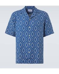 Frescobol Carioca - Bedrucktes Hemd Roberto Aus Leinen - Lyst