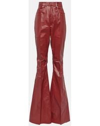 Rick Owens - Jeans Flared Bolan A Vita Alta - Lyst