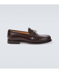 Gucci - Horsebit GG Debossed Leather Loafers - Lyst