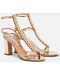 Aquazzura - Destiny Gladiator 85 Leather Sandals - Lyst