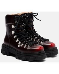 Ganni - Platform Combat Boots - Lyst
