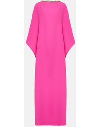 Safiyaa - Amarella Crystal-Embellished Crepe Gown - Lyst