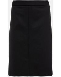 The Row - Benson Wool-blend Midi Skirt - Lyst