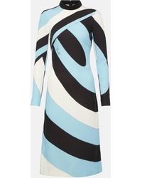 Emilio Pucci - Printed Jersey Midi Dress - Lyst