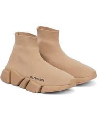 Balenciaga Speed Sock Sneakers - Natural