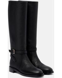 Gianvito Rossi - Varenne Leather Knee-High Boots - Lyst