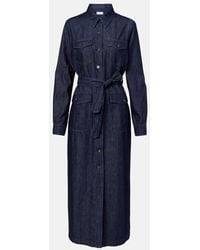 Dries Van Noten - Robe Longue Imprimee En Coton - Lyst