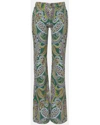 Etro - Paisley High-Rise Bootcut Jeans - Lyst