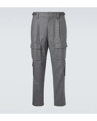 Brunello Cucinelli - Virgin Wool Cargo Pants - Lyst