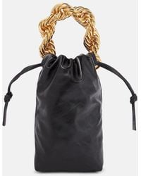 Jil Sander - Small Leather Tote Bag - Lyst