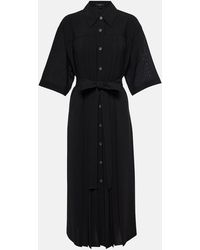 JOSEPH - Vestido Midi Arcade Plisado - Lyst