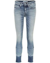Calvin Klein Jeans skinny cropped - Blu