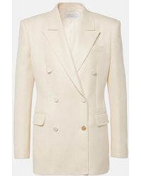 Gabriela Hearst - Gavin Double-Breasted Silk And Wool Blazer - Lyst