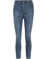 J Brand Natasha High-rise Skinny Jeans - Blue