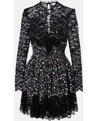 Rabanne - Floral Lace Minidress - Lyst