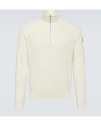 Moncler - Pullover in cashmere e cotone - Lyst