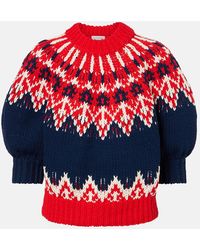Altuzarra - Marty Fair Isle Cotton Sweater - Lyst