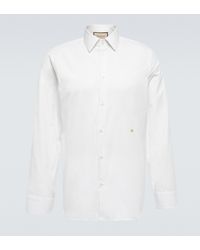Gucci Hemd aus Baumwolle und Seide - Weiß