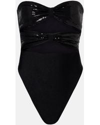 Adriana Degreas - Cutout Sequined Swimsuit - Lyst