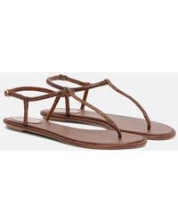 Rene Caovilla - Diana Embellished Satin Thong Sandals - Lyst